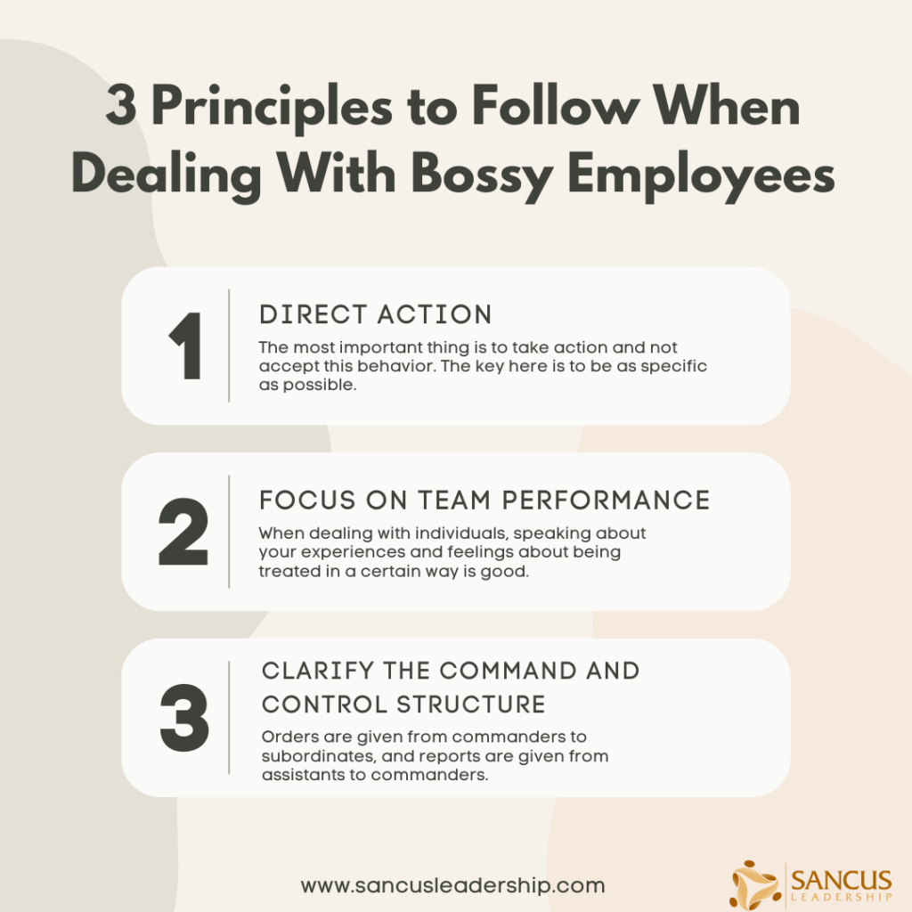 3 principles to follow when dealing with bossy employees