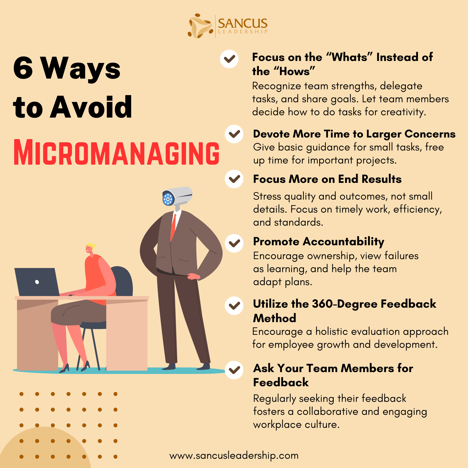How to avoid micromanaging